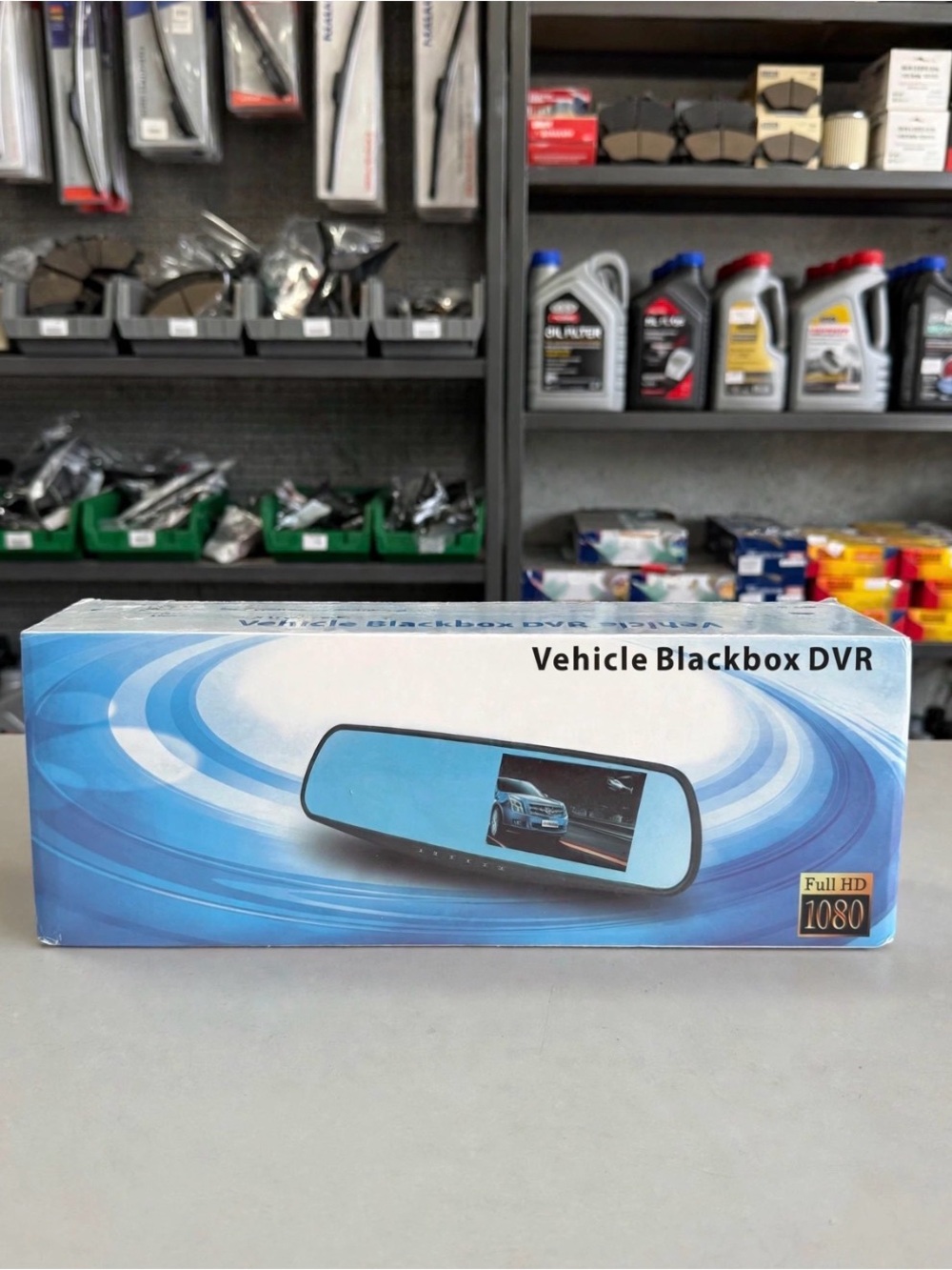 Vehicles Blackbox DVR Rearview Mirror Dash Camera - Blue